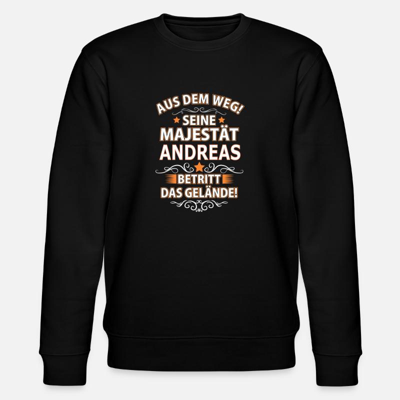ANDREAS - Stanley/Stella Unisex Bio-Sweatshirt CHANGER  - Schwarz