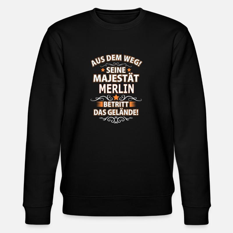 MERLIN - Stanley/Stella Unisex Bio-Sweatshirt CHANGER - Schwarz