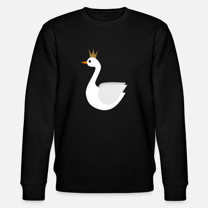 Schwan - Stanley/Stella Unisex Bio-Sweatshirt CHANGER  - Schwarz