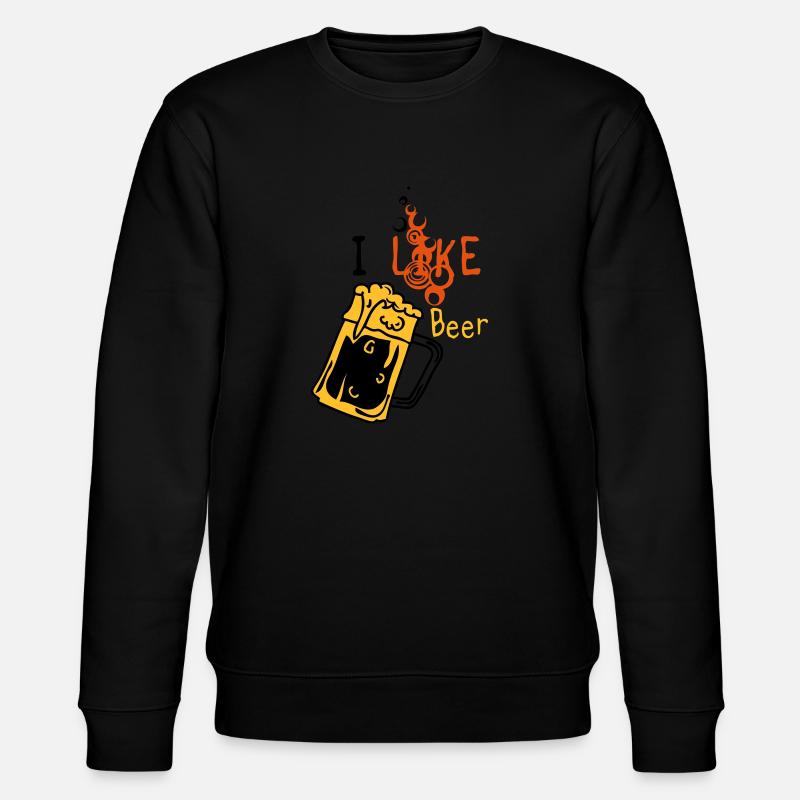 Ich mag Bier 5 - Stanley/Stella Unisex Bio-Sweatshirt CHANGER  - Schwarz