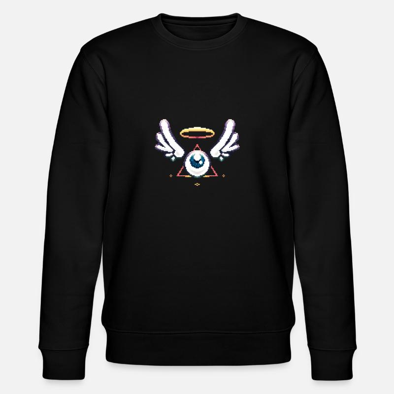 Augapfel - Stanley/Stella Unisex Bio-Sweatshirt CHANGER  - Schwarz