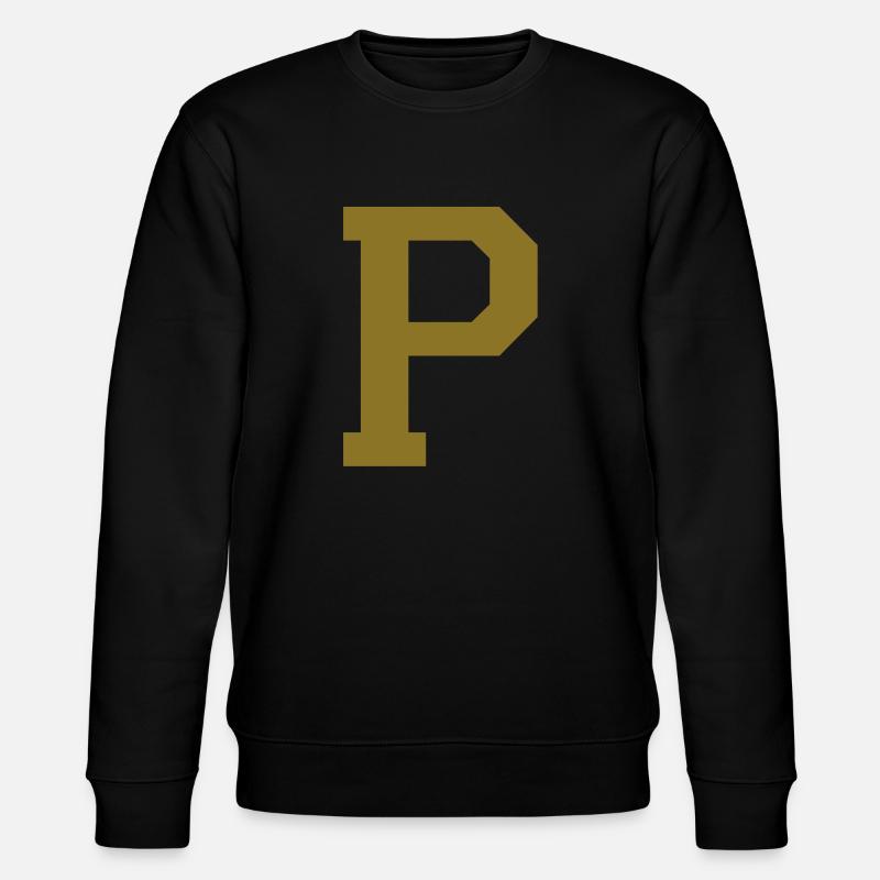 p - Buchstabe - Stanley/Stella Unisex Bio-Sweatshirt CHANGER  - Schwarz