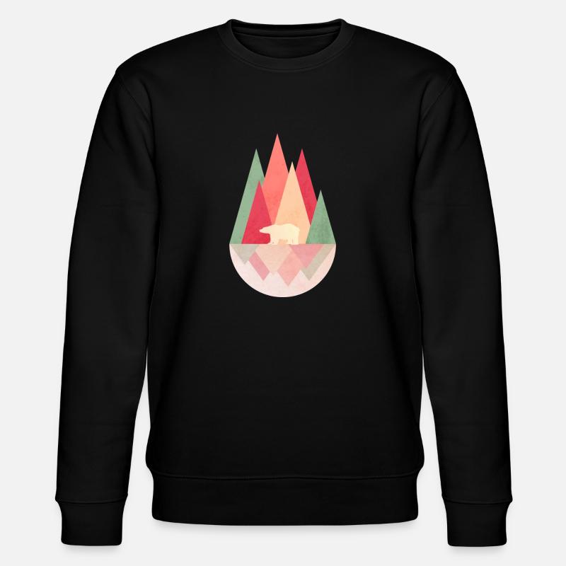 Paysage abstrait - Sweat bio CHANGER Stanley/Stella Unisexe - noir