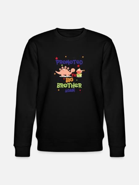 Promoted To Big Brother Again - Stanley/Stella CHANGER Unisex Organic Sweatshirt - black