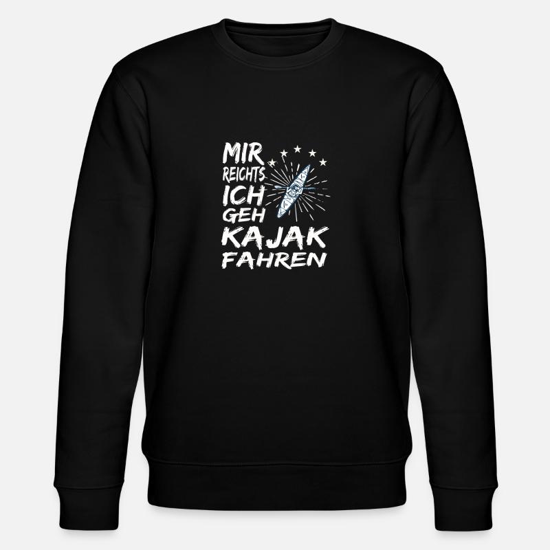 Kajak Geschenk - Stanley/Stella Unisex Bio-Sweatshirt CHANGER  - Schwarz