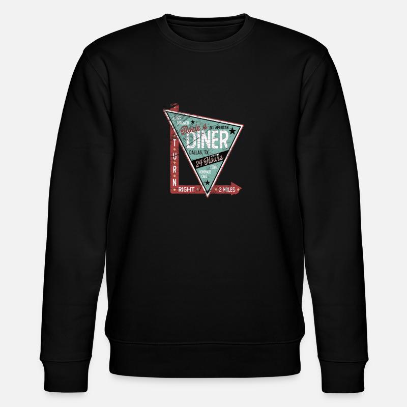 Rosie´s Diner - Stanley/Stella Unisex Bio-Sweatshirt CHANGER  - Schwarz