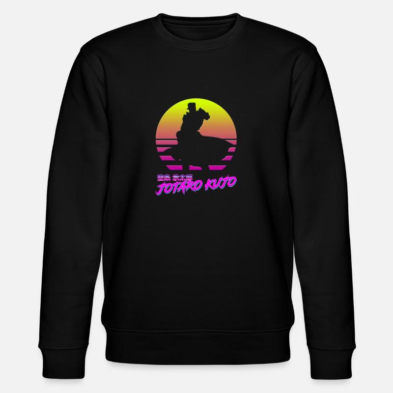 Jojo - Jotaro Outrun - Stanley/Stella Unisex Bio-Sweatshirt CHANGER  - Schwarz