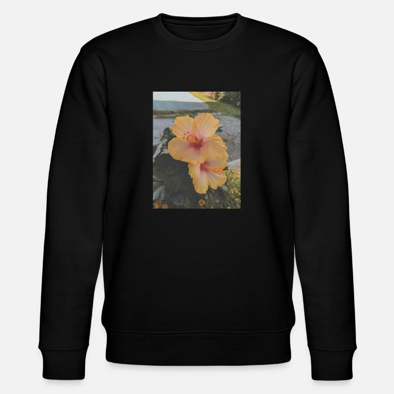 FLEURS D’HIBISCUS - Sweat bio CHANGER Stanley/Stella Unisexe - noir