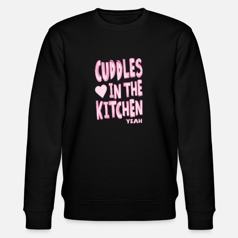 Câlins dans la cuisine - Sweat bio CHANGER Stanley/Stella Unisexe - noir