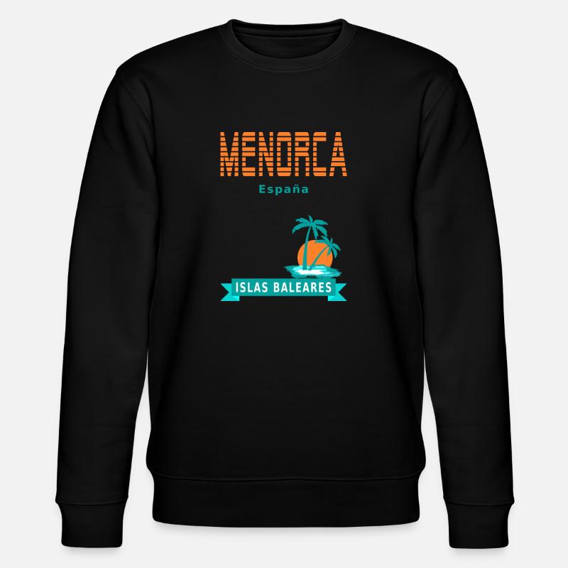 Menorca - Islas Baleares - Spanien - Stanley/Stella Unisex Bio-Sweatshirt CHANGER  - Schwarz