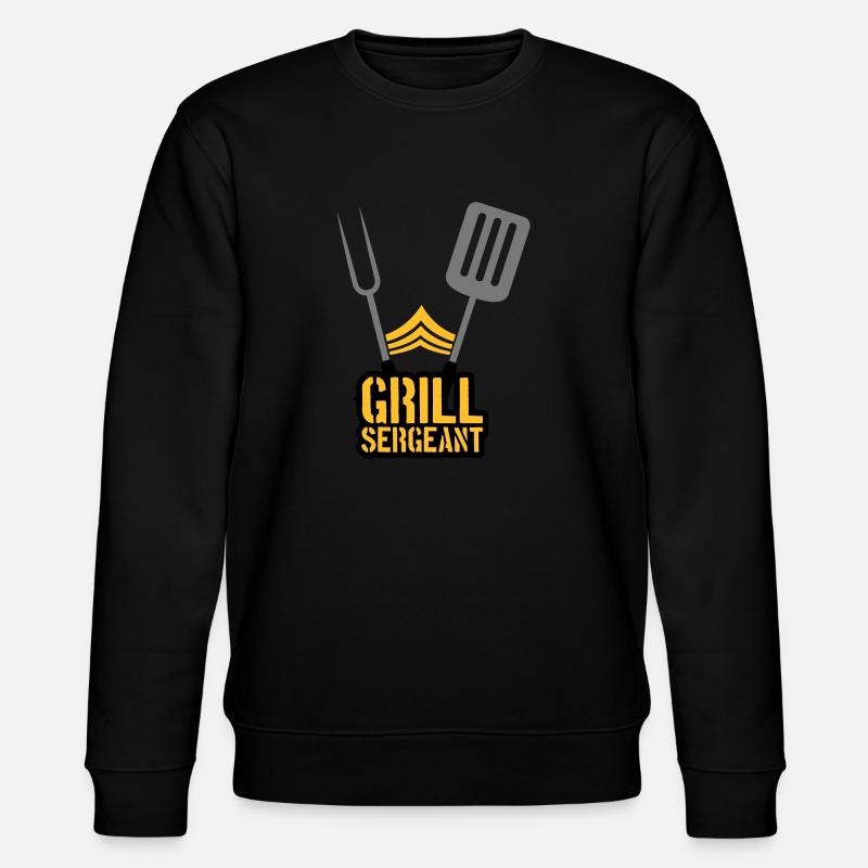 Grillparty Grill Sergeant Barbecue - Stanley/Stella Unisex Bio-Sweatshirt CHANGER - Schwarz