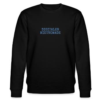 Geschenkidee für Mietnomade - Stanley/Stella Unisex Bio-Sweatshirt CHANGER  - Schwarz - Vorne - Nik (191cm) & Marisol (170cm)