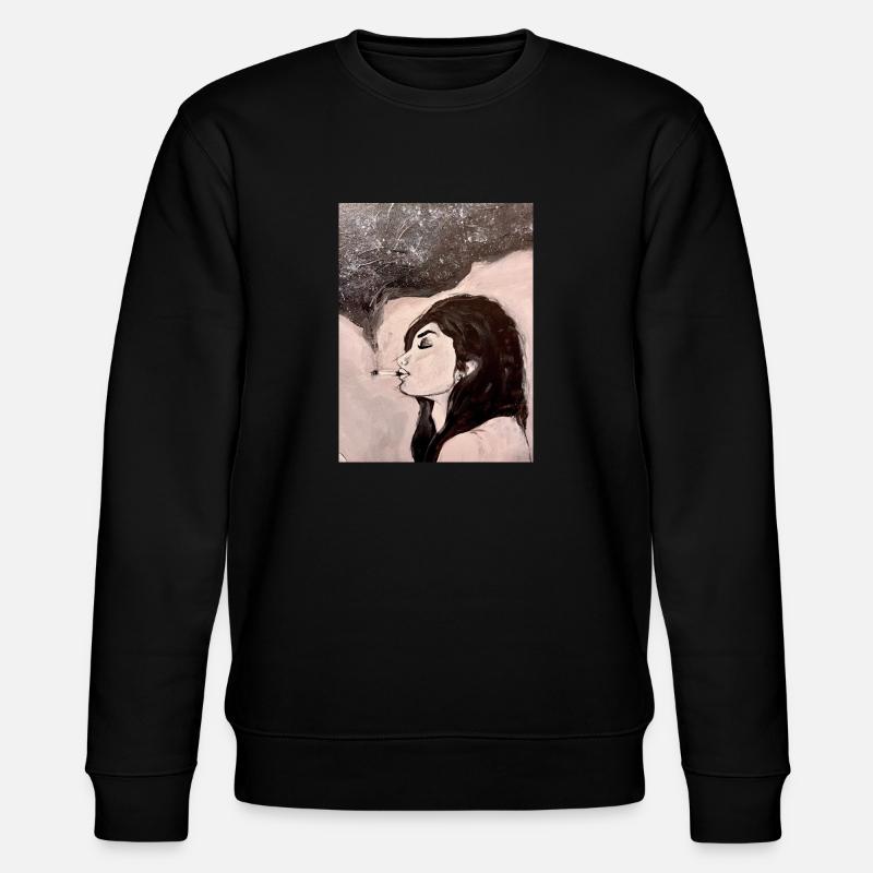 smoking2 - Stanley/Stella Unisex Bio-Sweatshirt CHANGER  - Schwarz