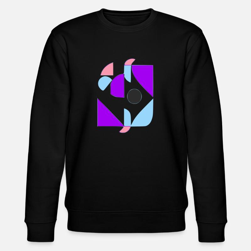 70er Jahre Abstract - Stanley/Stella Unisex Bio-Sweatshirt CHANGER  - Schwarz