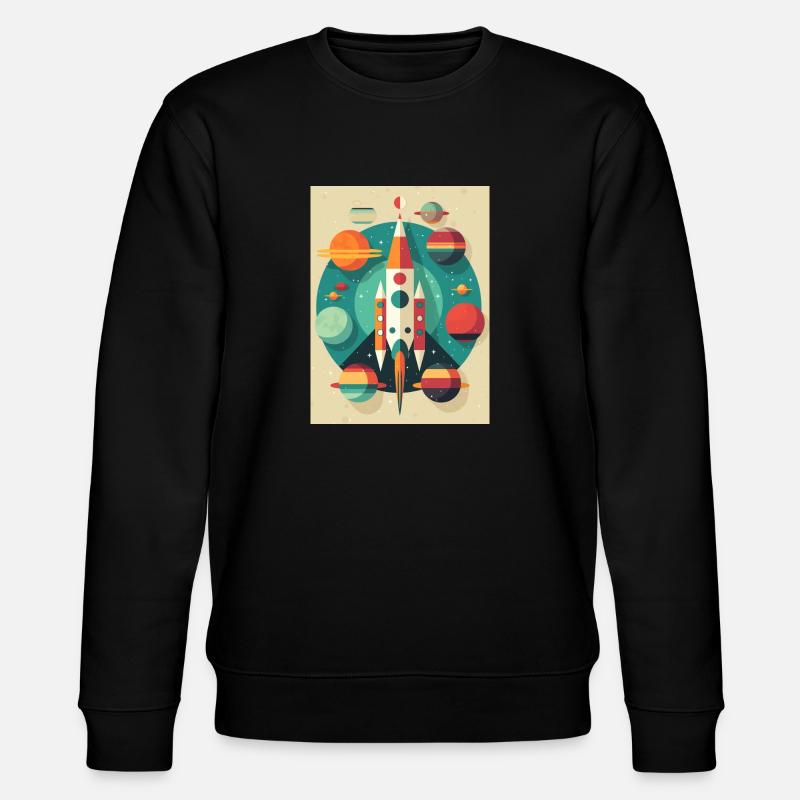 Rocket Launch Raketenstart - Stanley/Stella CHANGER Unisex Organic Sweatshirt - black