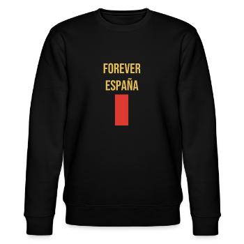 Forever Espana Sempre Spain Für immer Spanien - Sweat bio CHANGER Stanley/Stella Unisexe - noir - Devant - Nik (191cm) & Marisol (170cm)