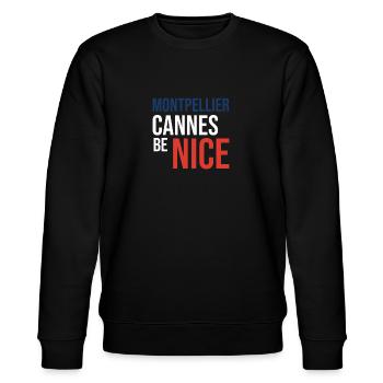 Creative Montpellier Hoodie - Stanley/Stella CHANGER Unisex Organic Sweatshirt - black - Front - Nik (191cm) & Marisol (170cm)