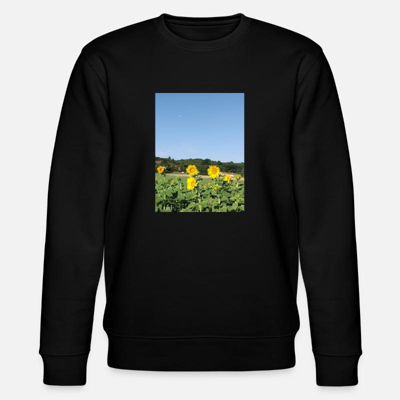 Tournesols et lune matinale - Sweat bio CHANGER Stanley/Stella Unisexe - noir