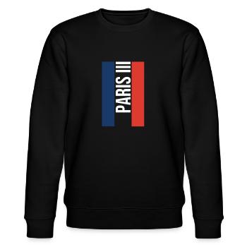 PARIS III - Stanley/Stella CHANGER Unisex Organic Sweatshirt - black - Front - Nik (191cm) & Marisol (170cm)