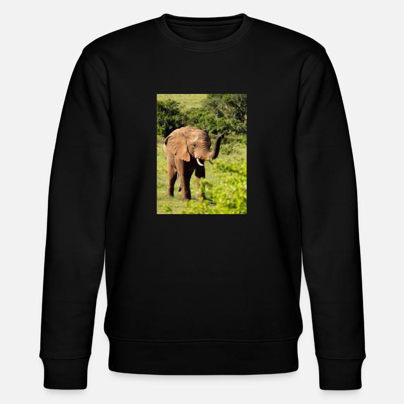 Éléphant - Sweat bio CHANGER Stanley/Stella Unisexe - noir