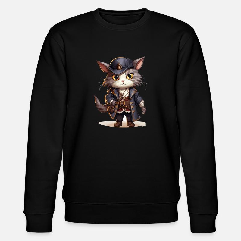 Pirate de chat - Sweat bio CHANGER Stanley/Stella Unisexe - noir