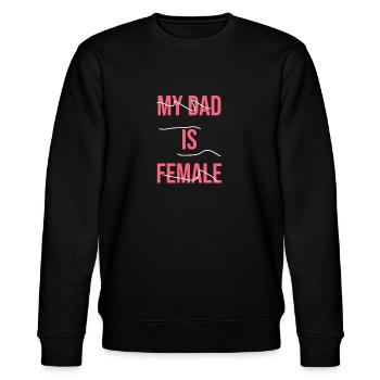 Männliche Mütter und weibliche Väter - Stanley/Stella Unisex Bio-Sweatshirt CHANGER  - Schwarz - Vorne - Nik (191cm) & Marisol (170cm)