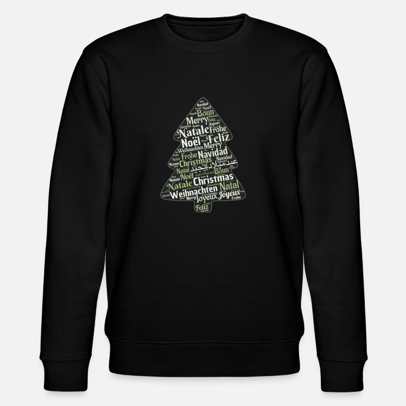 Weihnachtsbaum - Stanley/Stella Unisex Bio-Sweatshirt CHANGER  - Schwarz