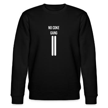 Gift for successful drug withdrawal - Stanley/Stella CHANGER Unisex Organic Sweatshirt - black - Front - Nik (191cm) & Marisol (170cm)
