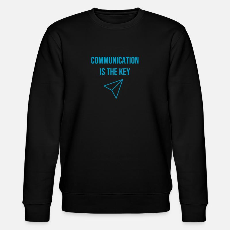 Geschenkidee für Kommunikationsprofi - Stanley/Stella Unisex Bio-Sweatshirt CHANGER  - Schwarz