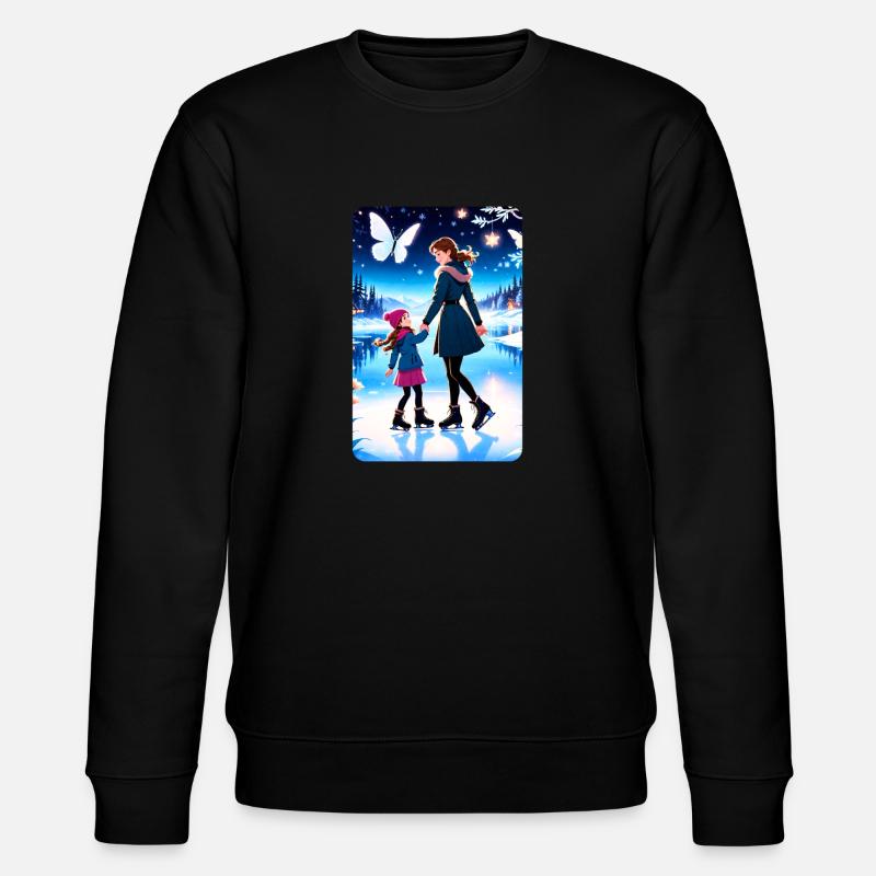 personalisiertes Design-Muttergeschenk - Stanley/Stella Unisex Bio-Sweatshirt CHANGER  - Schwarz