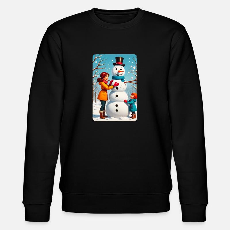 personalisiertes Design-Muttergeschenk - Stanley/Stella Unisex Bio-Sweatshirt CHANGER  - Schwarz