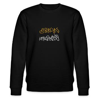 Cool Kreuzberg souvenir - Stanley/Stella CHANGER Unisex Organic Sweatshirt - black - Front - Nik (191cm) & Marisol (170cm)