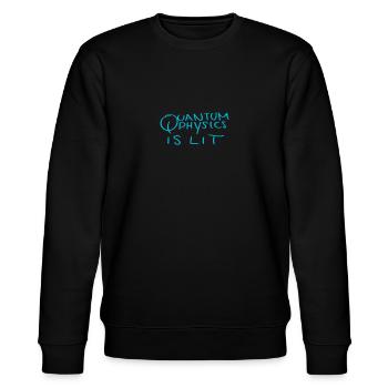 Quantenphysik ist lit. - Stanley/Stella Unisex Bio-Sweatshirt CHANGER  - Schwarz - Vorne - Nik (191cm) & Marisol (170cm)