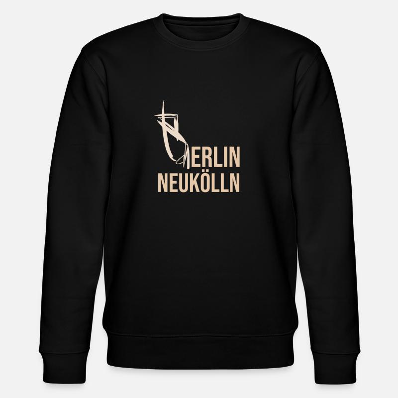 Berlin Neukölln Fischerhut - Stanley/Stella Unisex Bio-Sweatshirt CHANGER  - Schwarz
