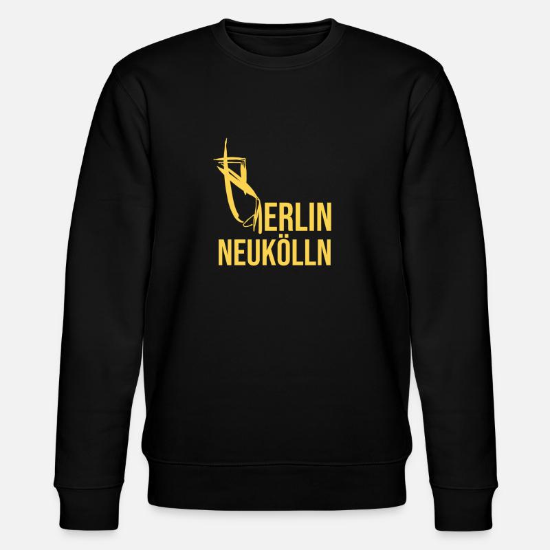 Berlin Neukölln T-Shirt - Stanley/Stella Unisex Bio-Sweatshirt CHANGER  - Schwarz