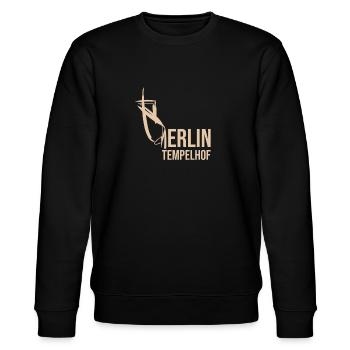 Berlin Tempelhof Hoodie - Stanley/Stella Unisex Bio-Sweatshirt CHANGER  - Schwarz - Vorne - Nik (191cm) & Marisol (170cm)