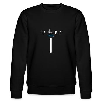 Rombaque Paris. Rombaque Paris. ROMBAQUE PARIS. - Sweat bio CHANGER Stanley/Stella Unisexe - noir - Devant - Nik (191cm) & Marisol (170cm)