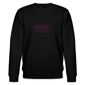 T-shirt rose graffiti parisien Paris bulle - Sweat bio CHANGER Stanley/Stella Unisexe - noir - Devant - Nik (191cm) & Marisol (170cm)