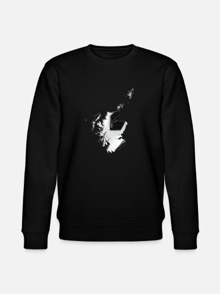 Scotland map frames real football - Stanley/Stella CHANGER Unisex Organic Sweatshirt - black