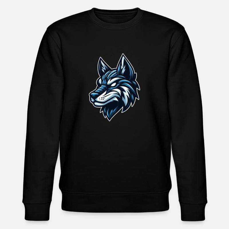 Glatter Wolf - Stanley/Stella Unisex Bio-Sweatshirt CHANGER  - Schwarz