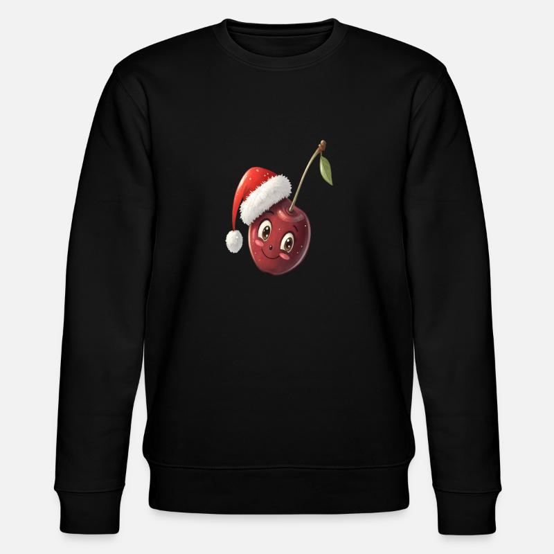 Kirsch-Weihnachten - Stanley/Stella Unisex Bio-Sweatshirt CHANGER  - Schwarz