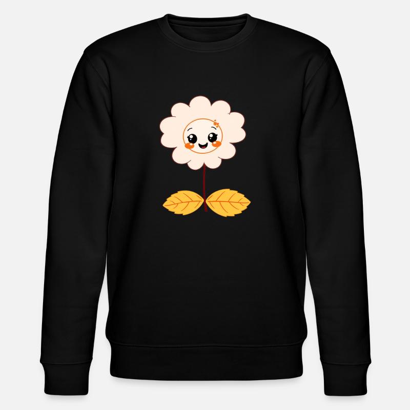 Süße Blume - Stanley/Stella Unisex Bio-Sweatshirt CHANGER - Schwarz