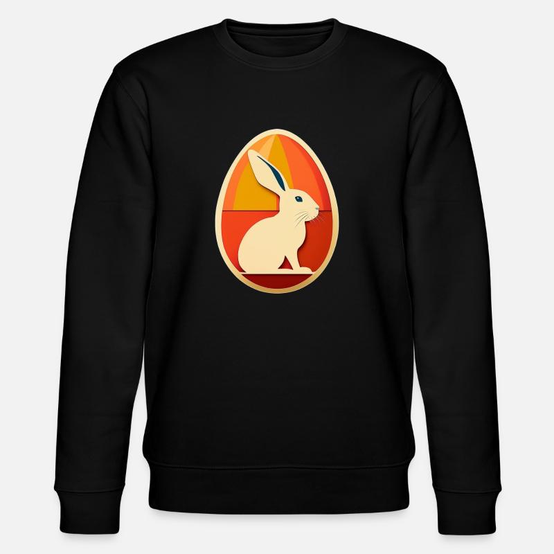Easter Egg Design No.14 - Stanley/Stella CHANGER Unisex Organic Sweatshirt - black