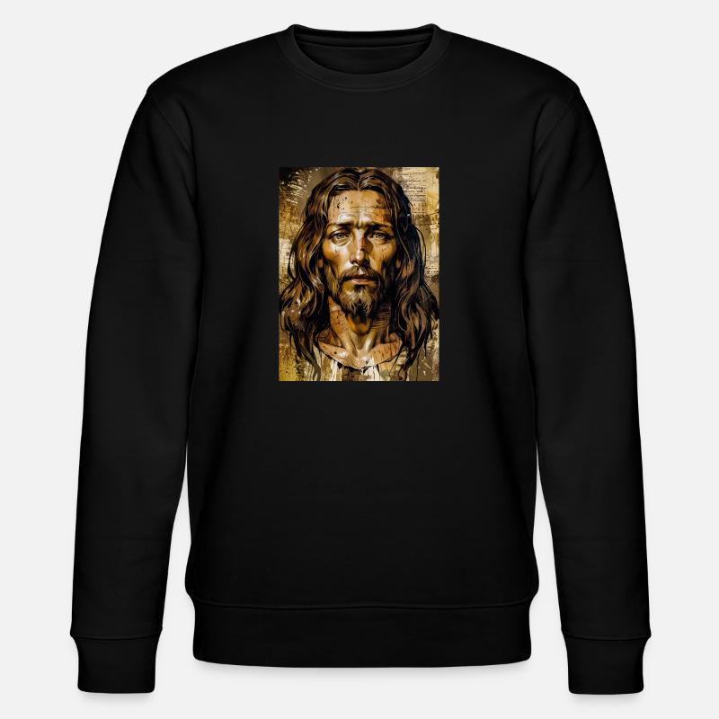 Der leidende Messias - Stanley/Stella Unisex Bio-Sweatshirt CHANGER  - Schwarz