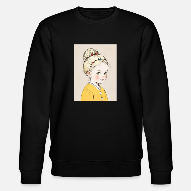 Blühende Unschuld - Stanley/Stella Unisex Bio-Sweatshirt CHANGER  - Schwarz