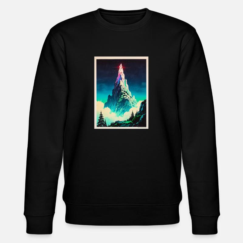 A Beacon Above the Clouds - Stanley/Stella CHANGER Unisex Organic Sweatshirt - black