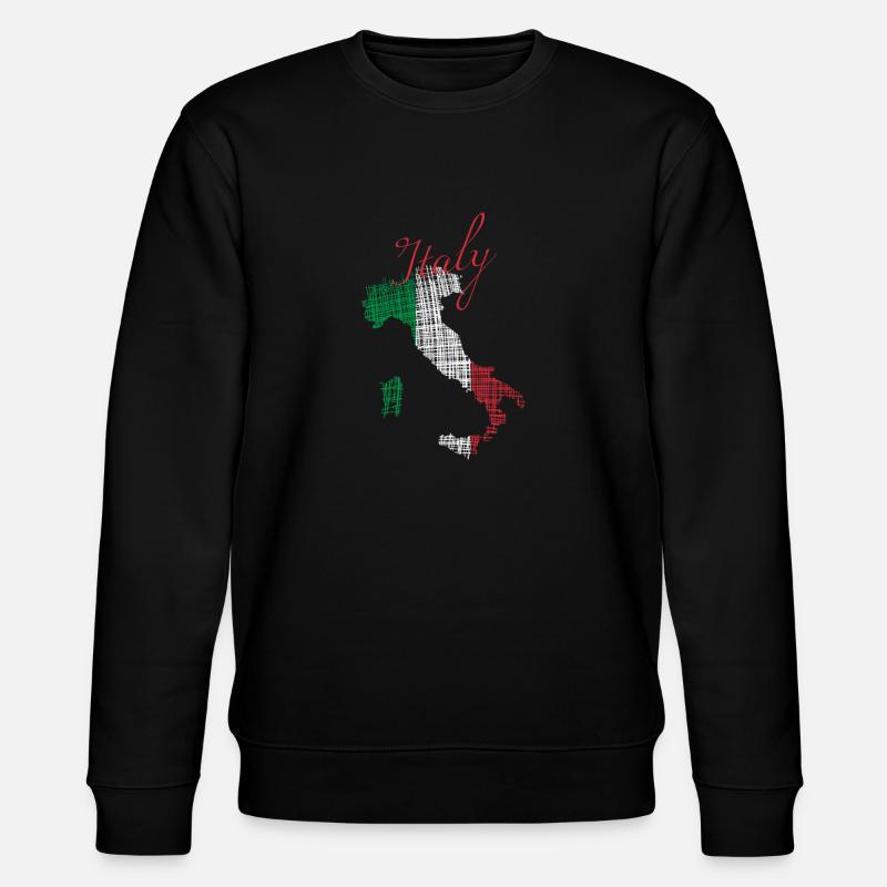 Italien - Stanley/Stella Unisex Bio-Sweatshirt CHANGER - Schwarz