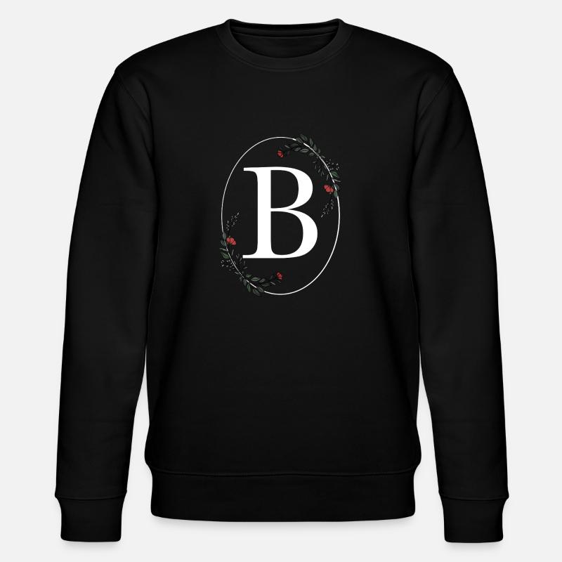 Buchstabe B - Stanley/Stella Unisex Bio-Sweatshirt CHANGER  - Schwarz