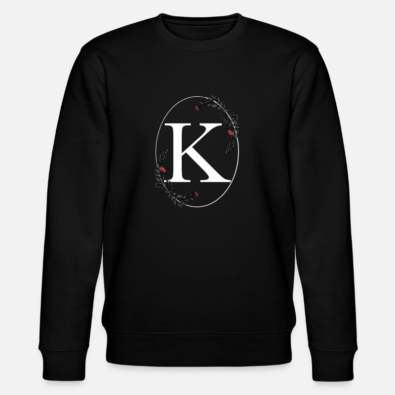 Lettre K - Sweat bio CHANGER Stanley/Stella Unisexe - noir