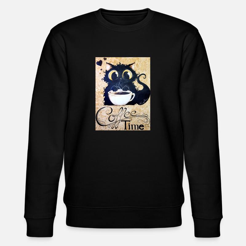 Coffee Time - Stanley/Stella Unisex Bio-Sweatshirt CHANGER - Schwarz